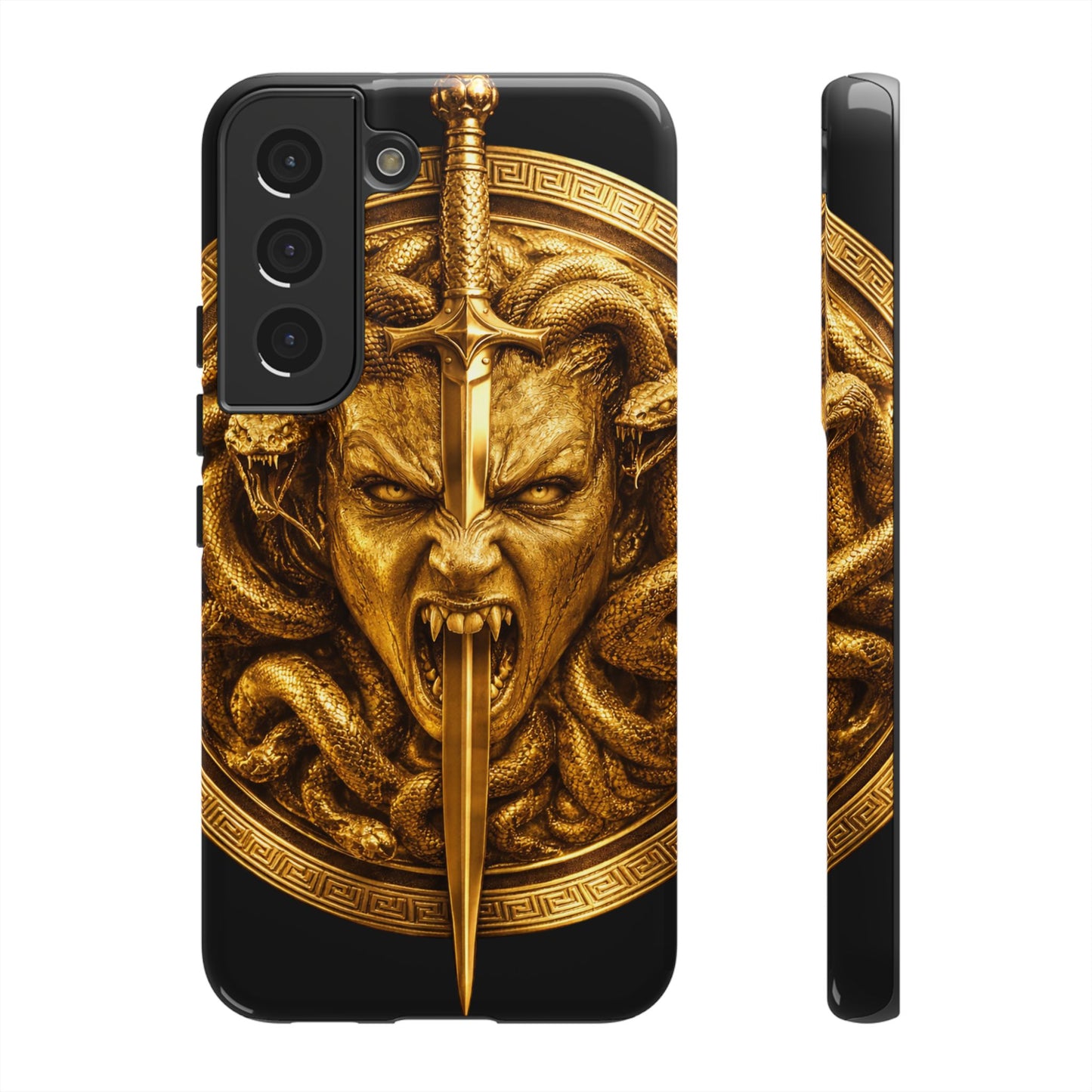 Phone Case — Gold Medusa Dagger Armor iPhone Cover
