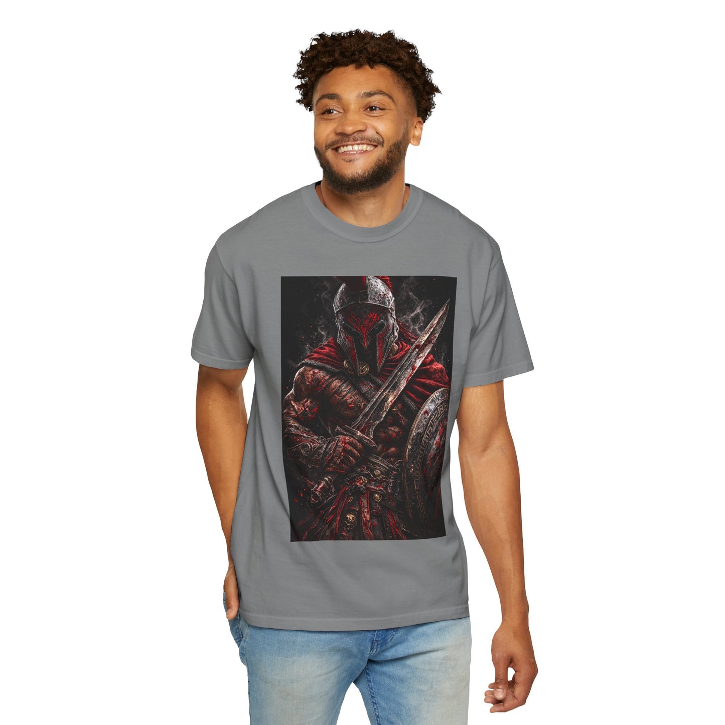 Spartan Warrior T-Shirt  'Leonidas of Sparta' Graphic Tee