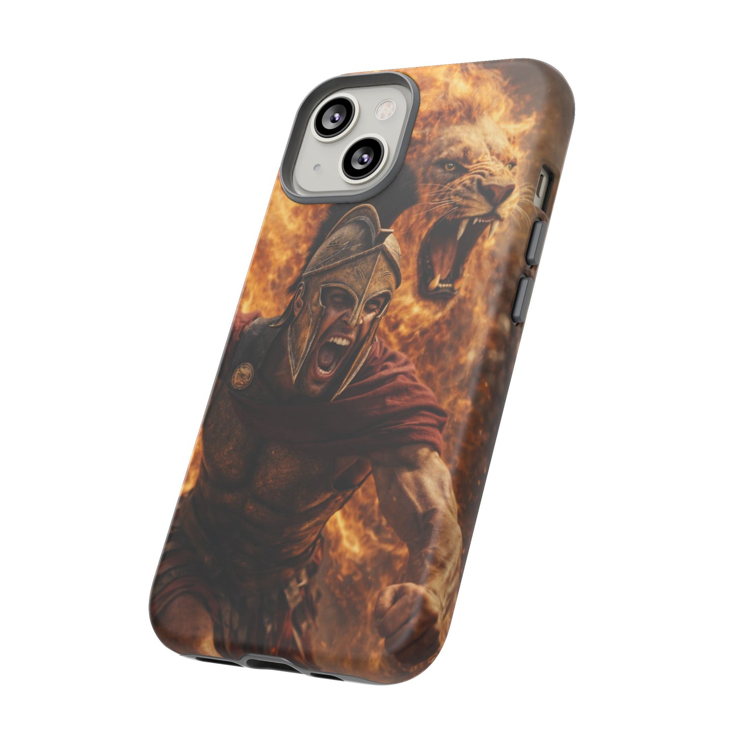 Spartan Lion Phone Case – Fierce Warrior Armor iPhone Case