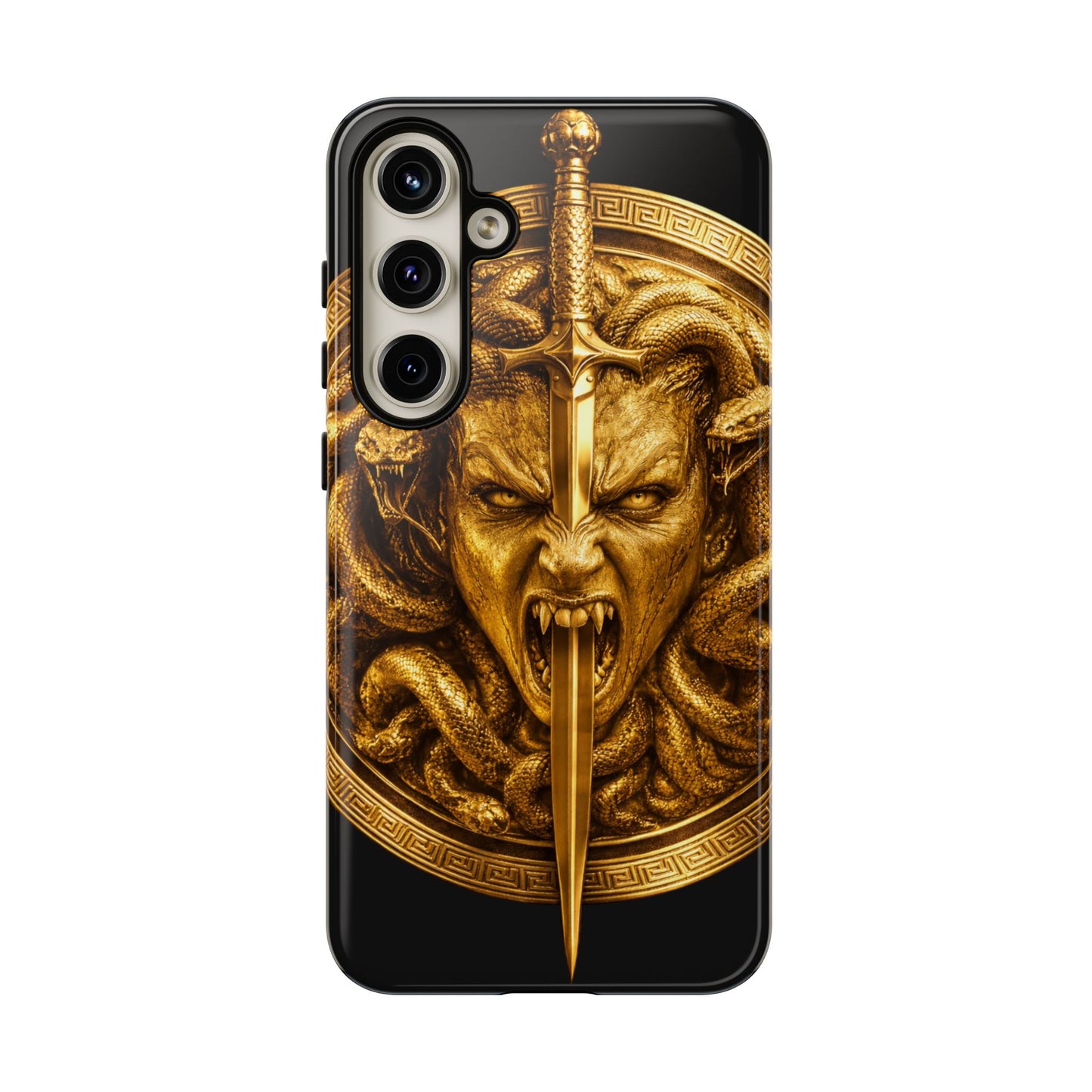 Phone Case — Gold Medusa Dagger Armor iPhone Cover
