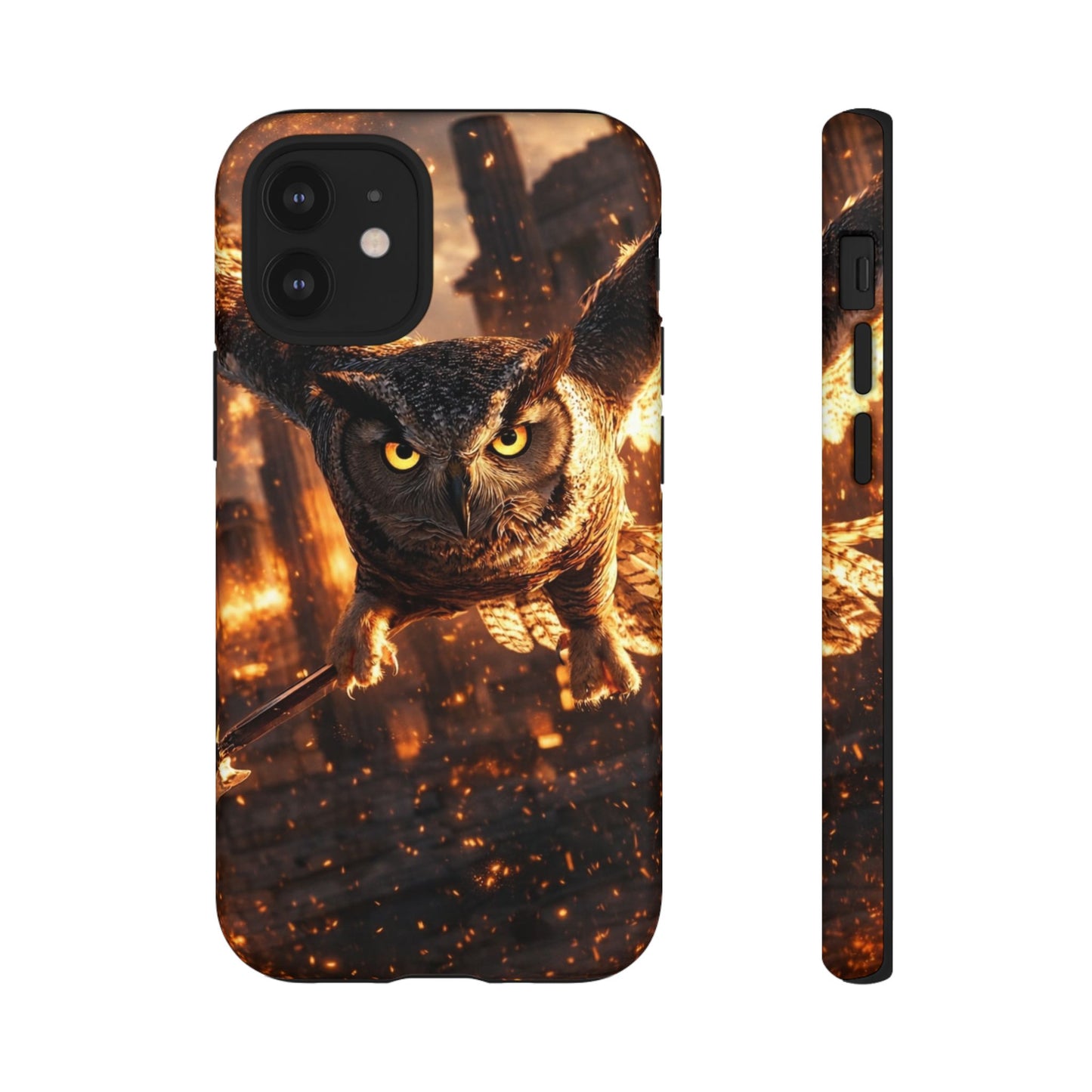 Owl in Flames Phone Case
