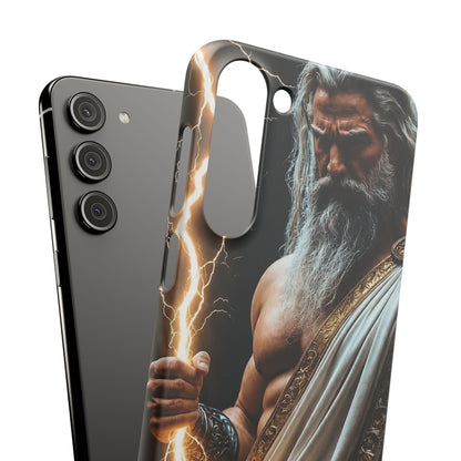 Zeus Lightning Phone Case — Mythic God Portrait Snap Case