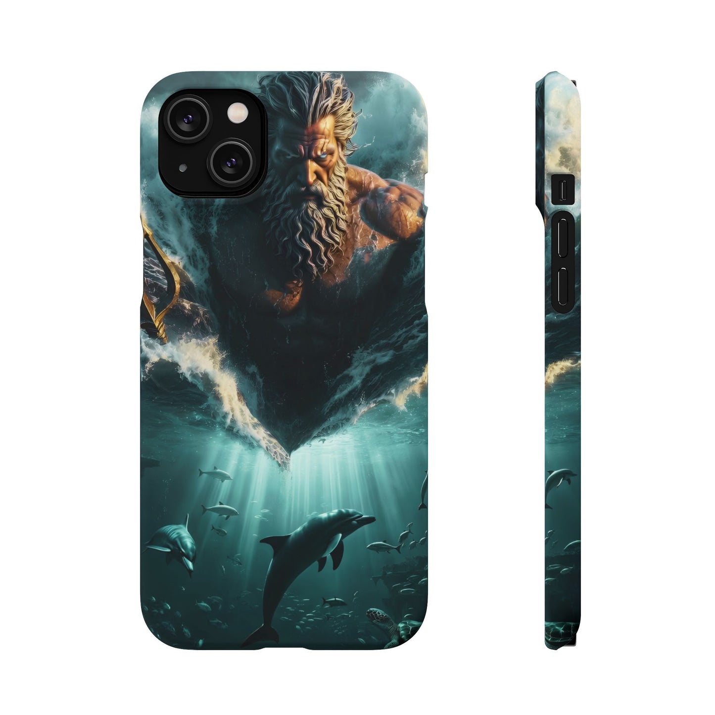 poseidon God Phone Case – Mythic Triton Ocean iPhone Snap Case