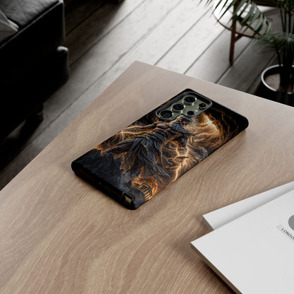 Mythic Thunder God Phone Case — Lightning Warrior Tough Protective Cover