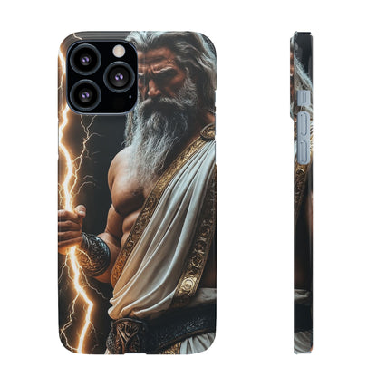 Zeus Lightning Phone Case — Mythic God Portrait Snap Case