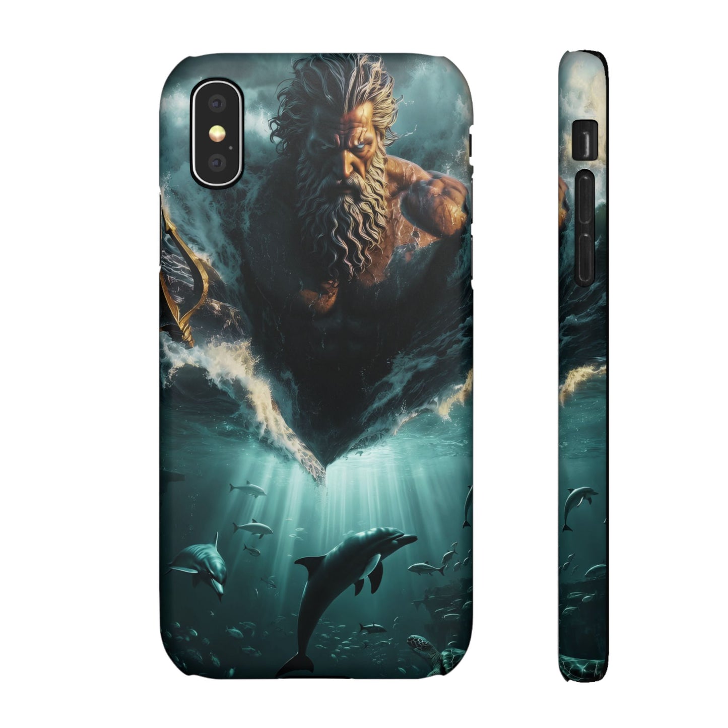 poseidon God Phone Case – Mythic Triton Ocean iPhone Snap Case