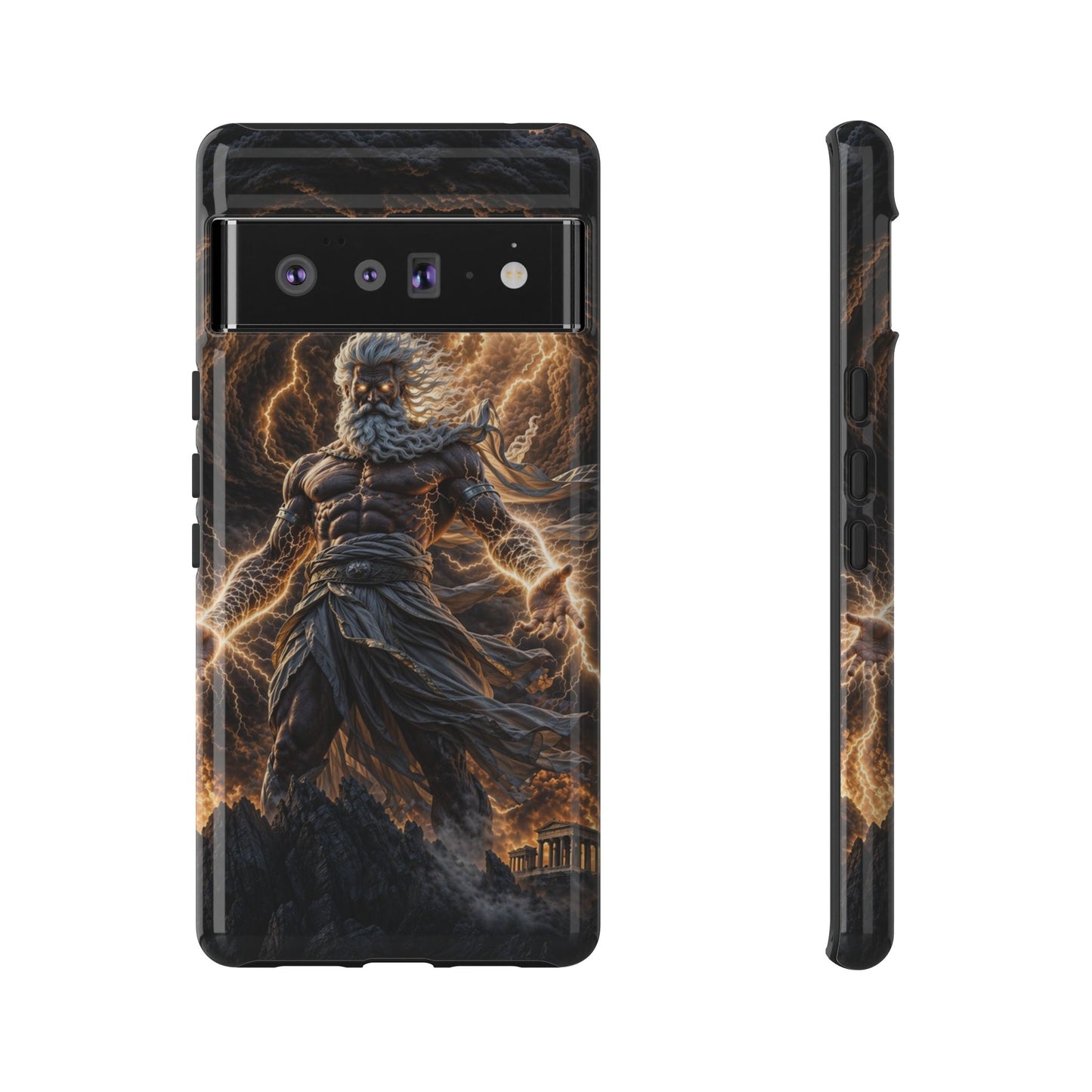 Mythic Thunder God Phone Case — Lightning Warrior Tough Protective Cover