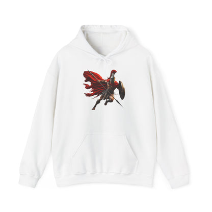 Spartan Warrior Hoodie – Leonidas of Sparta Battle Graphic Sweatshirt