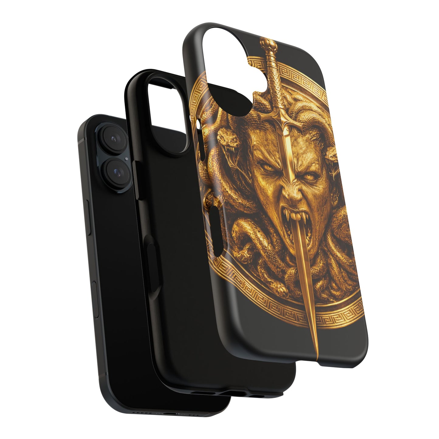 Phone Case — Gold Medusa Dagger Armor iPhone Cover