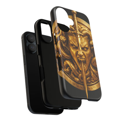 Phone Case — Gold Medusa Dagger Armor iPhone Cover