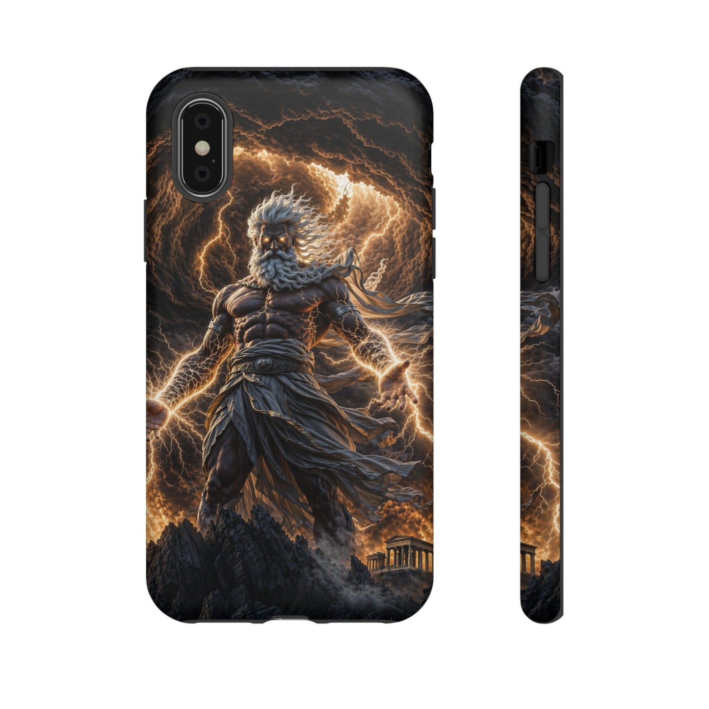 Mythic Thunder God Phone Case — Lightning Warrior Tough Protective Cover