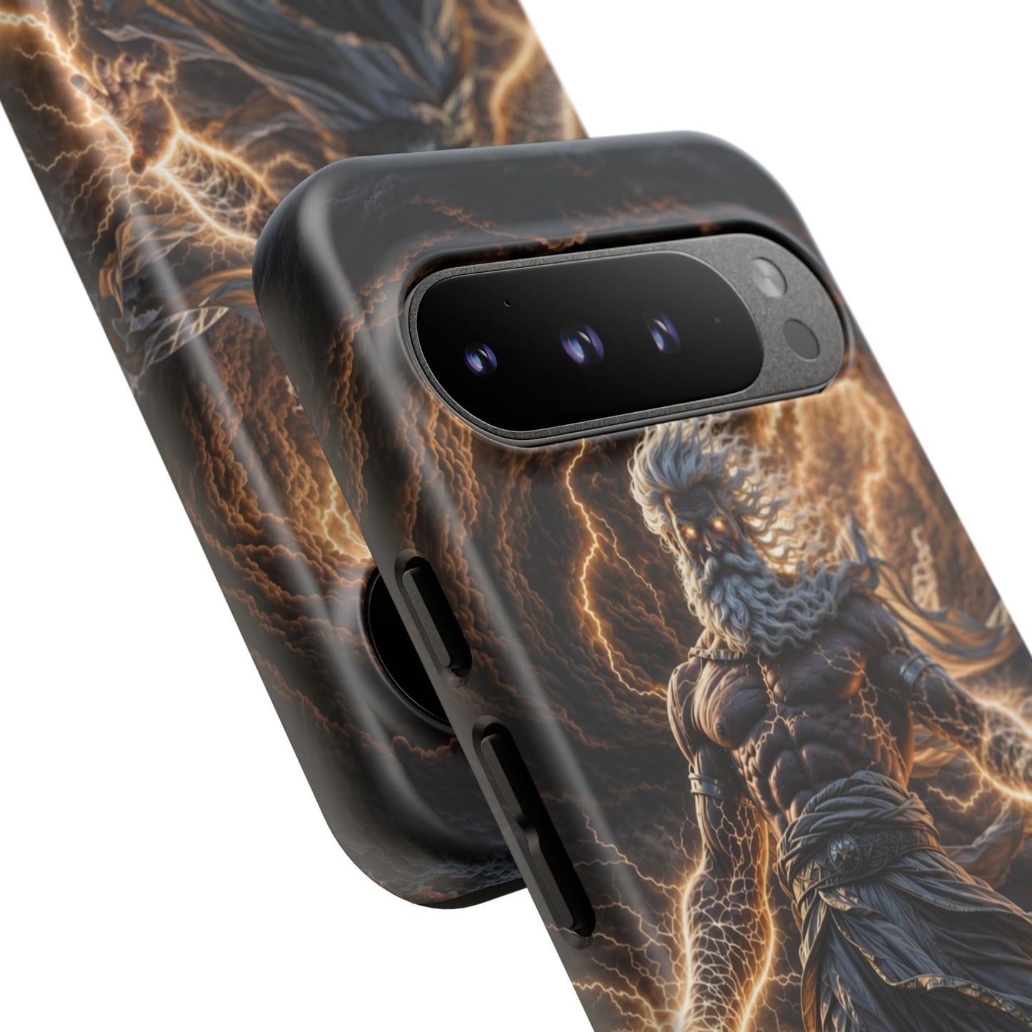 Mythic Thunder God Phone Case — Lightning Warrior Tough Protective Cover