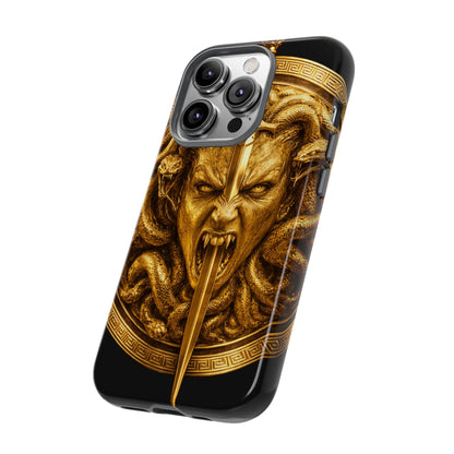 Phone Case — Gold Medusa Dagger Armor iPhone Cover