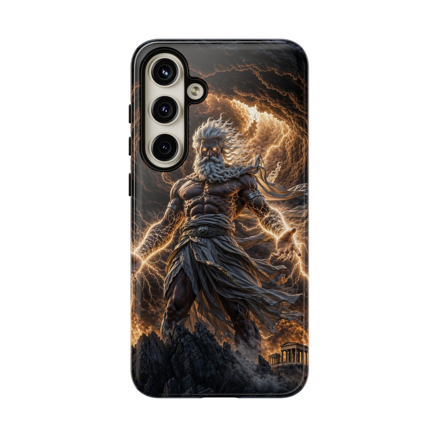 Mythic Thunder God Phone Case — Lightning Warrior Tough Protective Cover