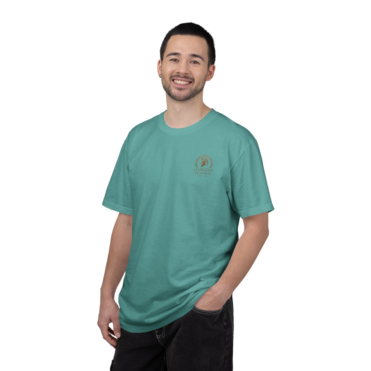 Spartan Stance T-shirt — Fire & Night Sky Graphic Tee
