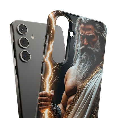 Zeus Lightning Phone Case — Mythic God Portrait Snap Case