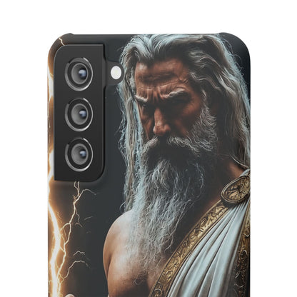 Zeus Lightning Phone Case — Mythic God Portrait Snap Case