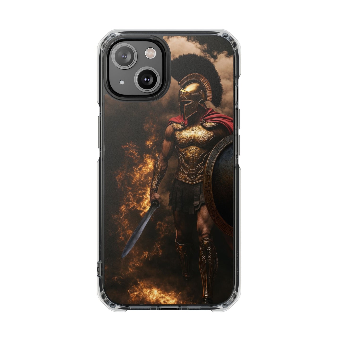 Spartan Warrior Magnetic Impact Case — Clear Protective Phone Case