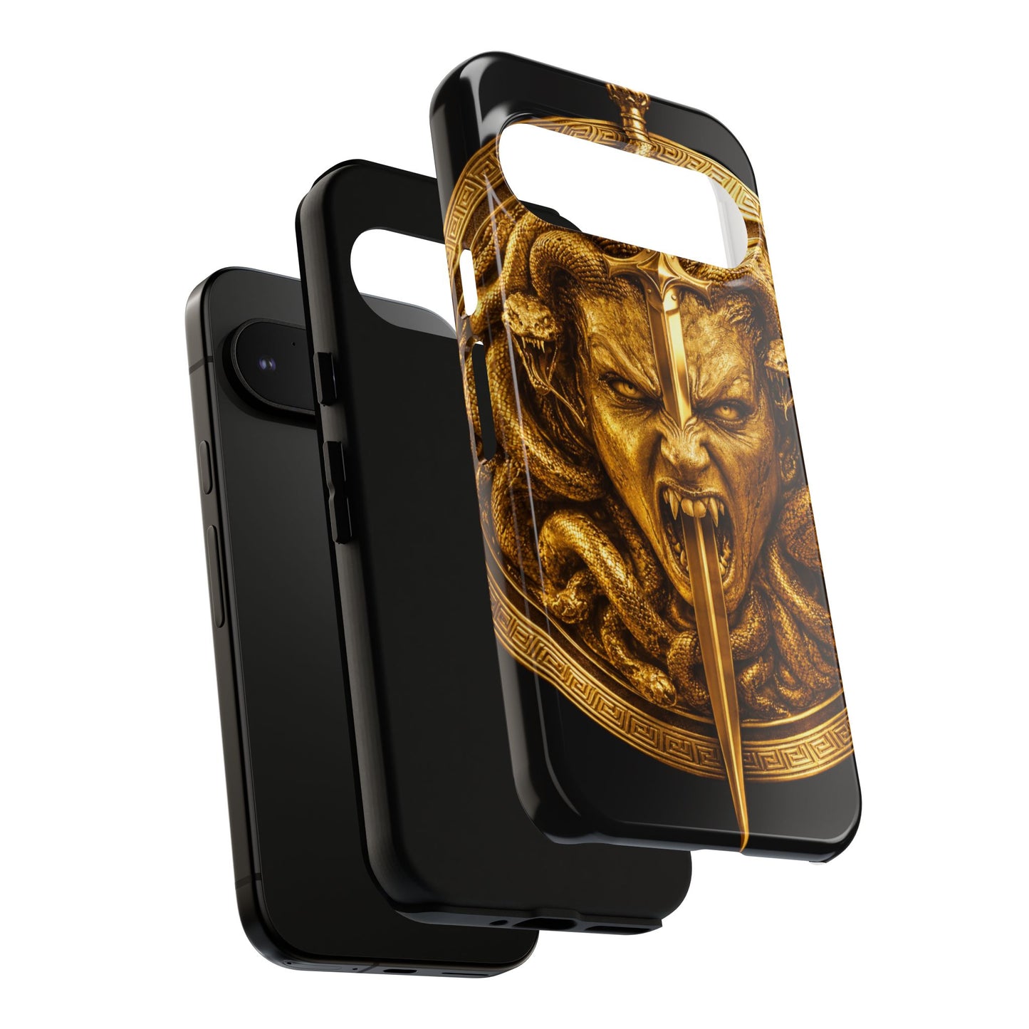 Phone Case — Gold Medusa Dagger Armor iPhone Cover