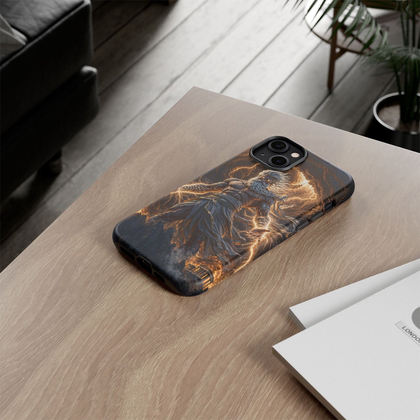 Mythic Thunder God Phone Case — Lightning Warrior Tough Protective Cover