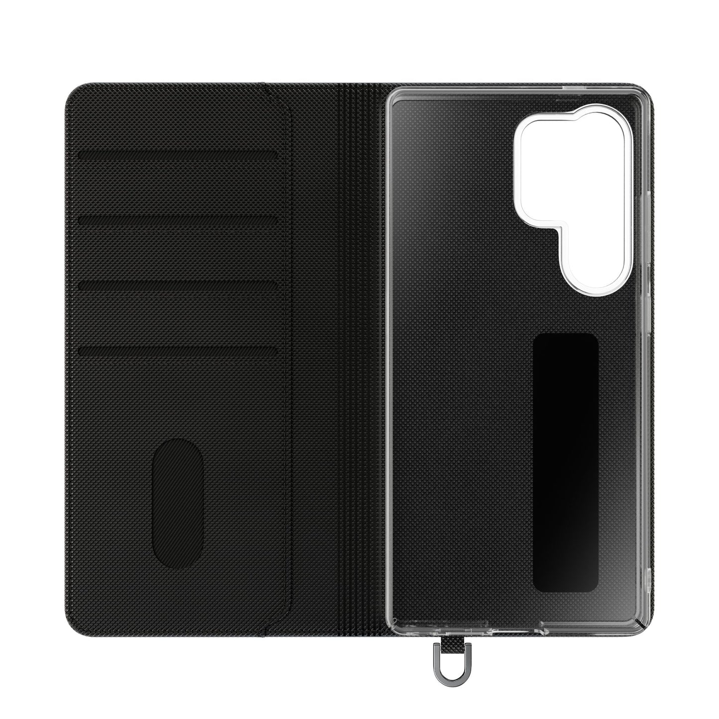 Spartan Warrior Flip Phone Case - Leather Wallet Folio with Red Cape Battle Design