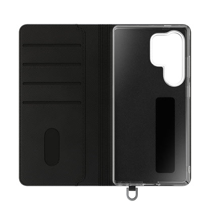 Spartan Warrior Flip Phone Case - Leather Wallet Folio with Red Cape Battle Design