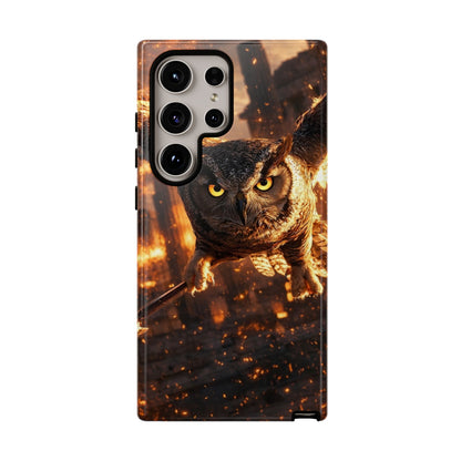 Owl in Flames Phone Case