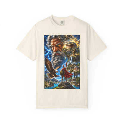 Greek Mythology T-Shirt — Zeus Lightning God Design