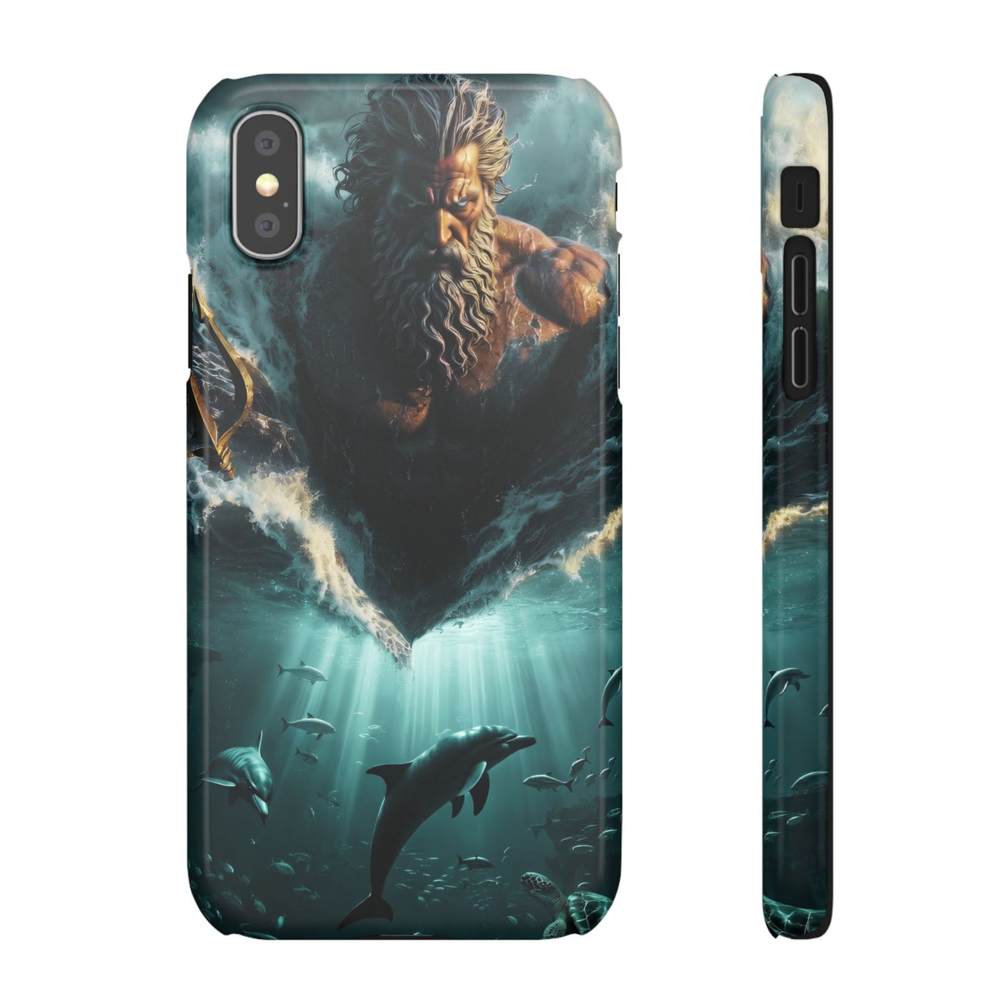 poseidon God Phone Case – Mythic Triton Ocean iPhone Snap Case