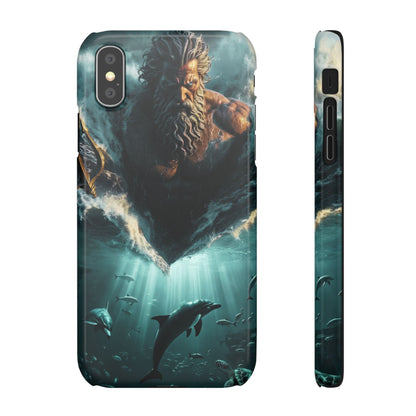 poseidon God Phone Case – Mythic Triton Ocean iPhone Snap Case