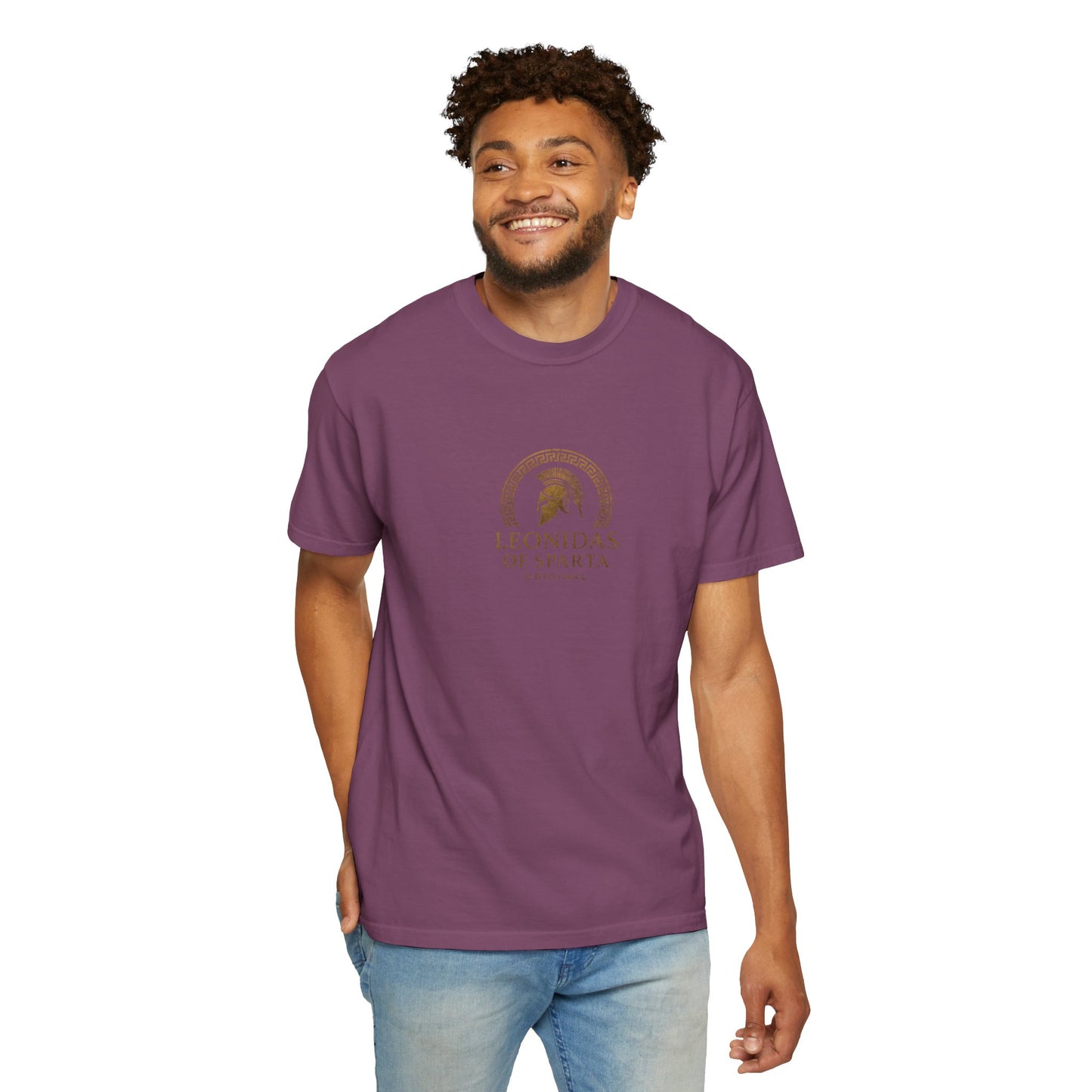 Spartan Helmet T-Shirt — "what we fight for"