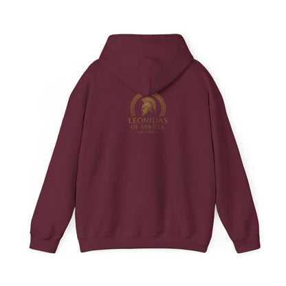 Spartan Warrior Hoodie – Leonidas of Sparta Battle Graphic Sweatshirt