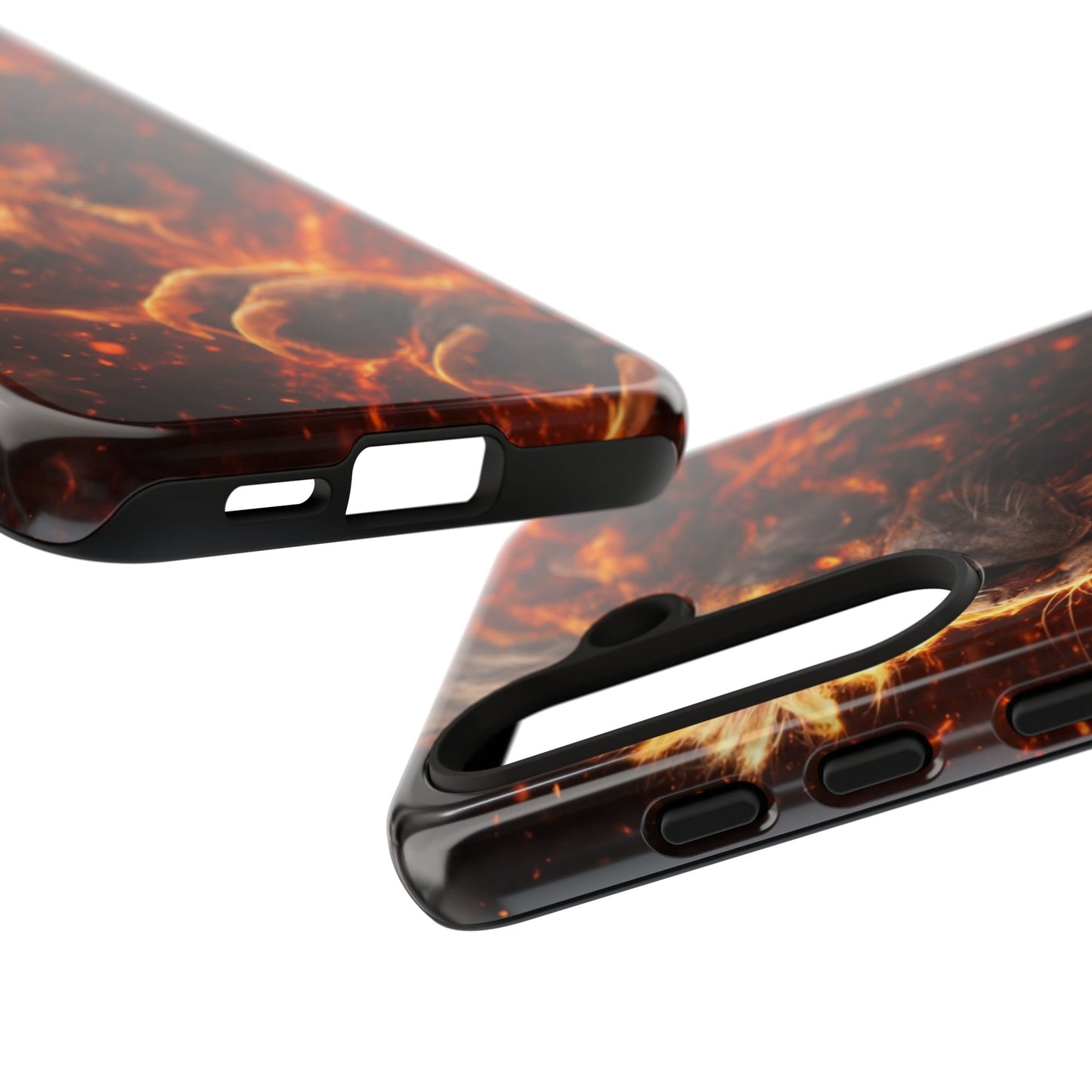 Fire Lion Phone Case — Fierce Flaming Lion Armor for Smartphones