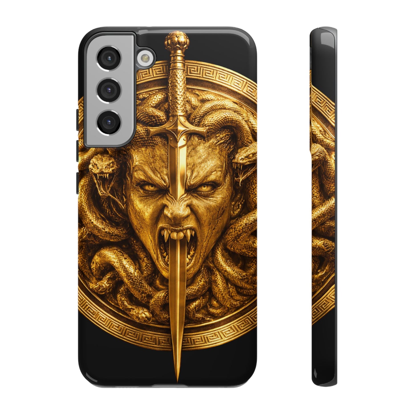 Phone Case — Gold Medusa Dagger Armor iPhone Cover