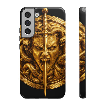 Phone Case — Gold Medusa Dagger Armor iPhone Cover