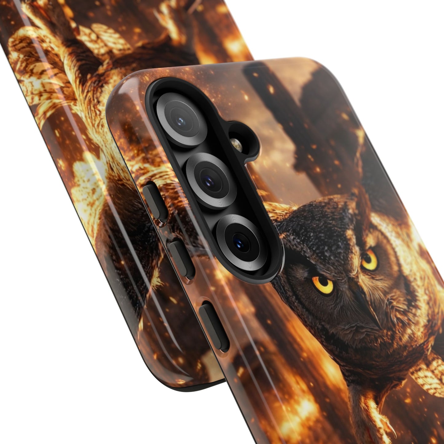 Owl in Flames Phone Case