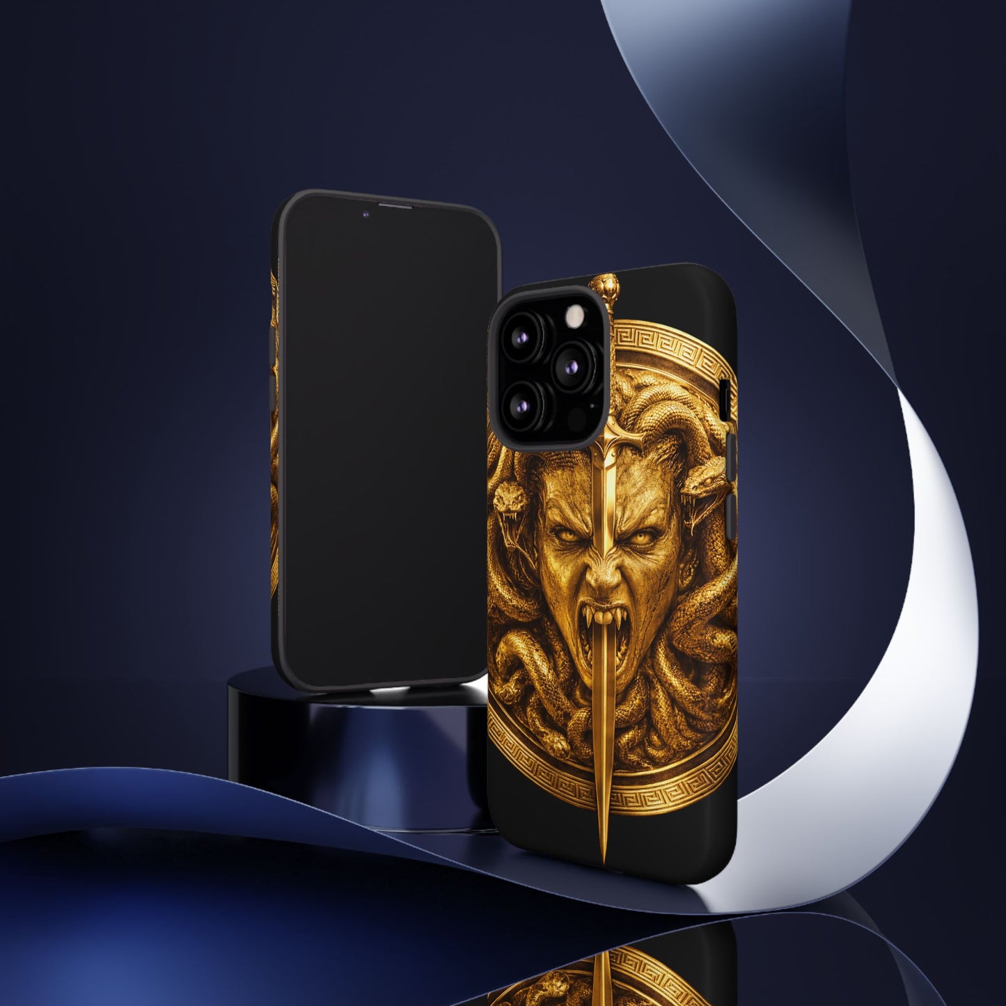 Phone Case — Gold Medusa Dagger Armor iPhone Cover