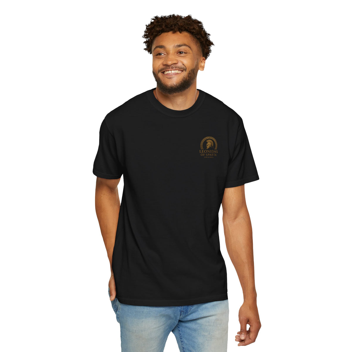 Spartan Warrior Flame Graphic T-Shirt