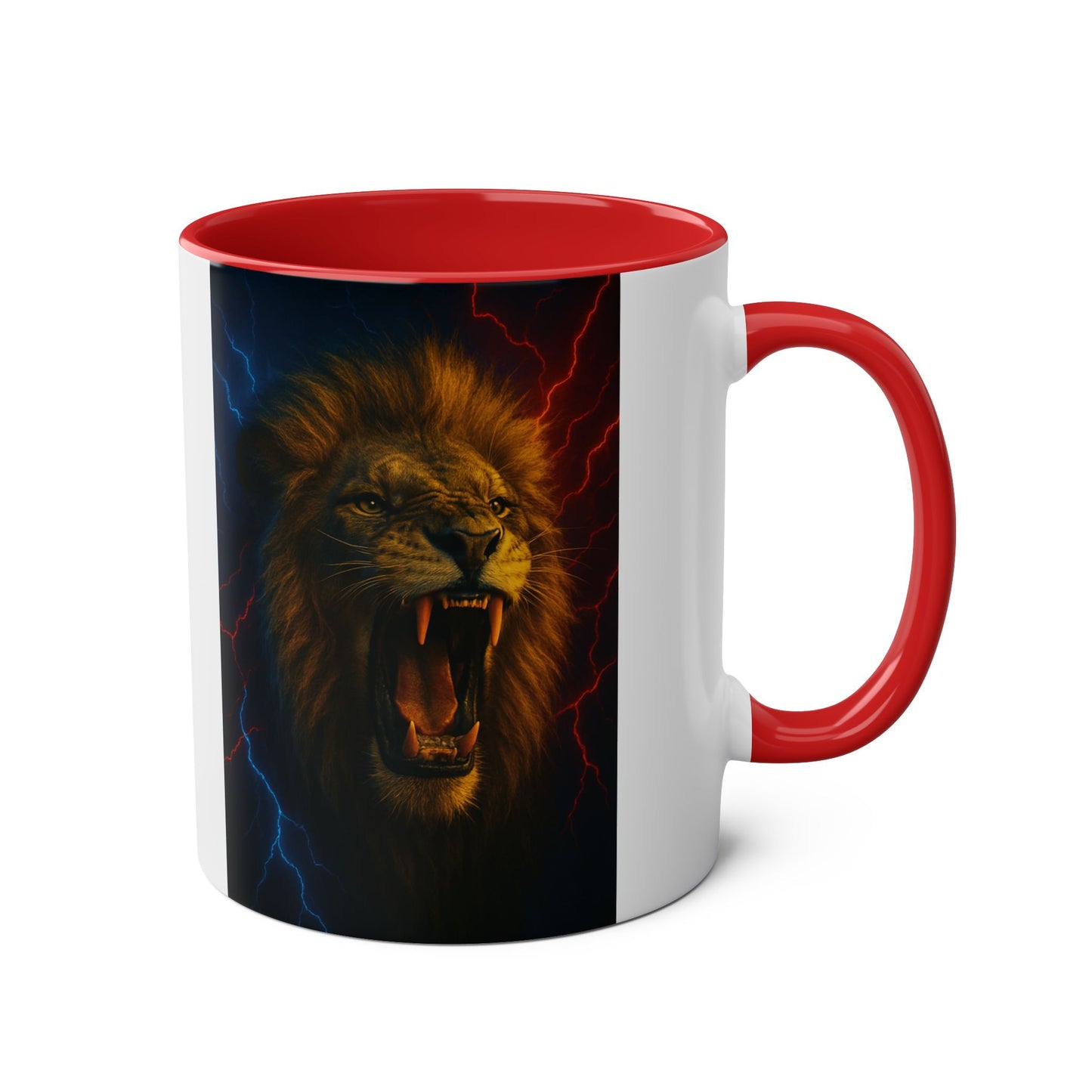 Leonidas Lion Roar Mug — Two-Tone 11oz Coffee Cup