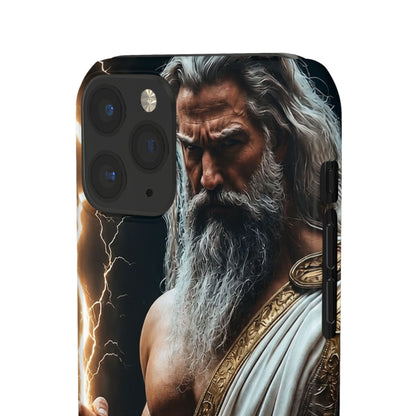 Zeus Lightning Phone Case — Mythic God Portrait Snap Case