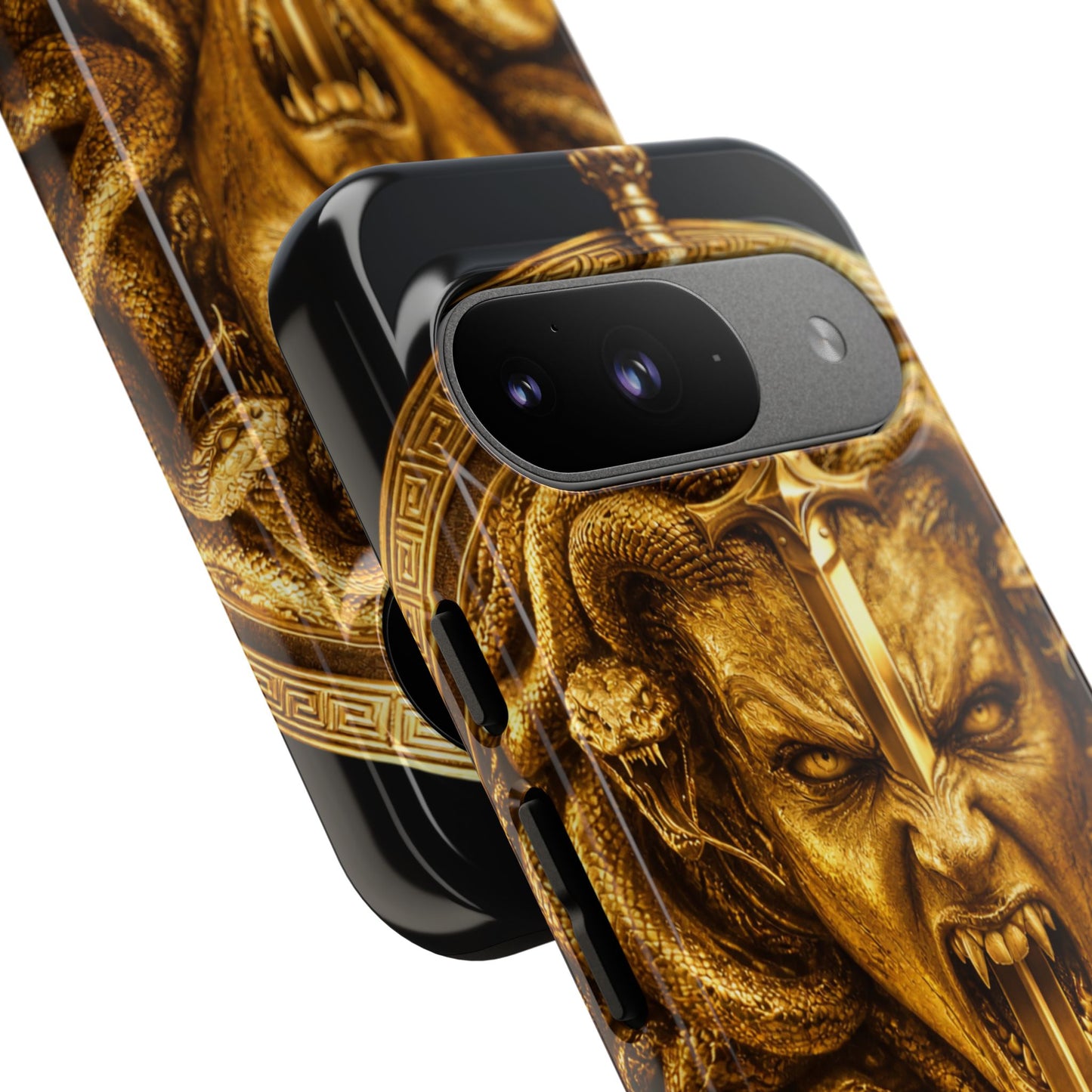Phone Case — Gold Medusa Dagger Armor iPhone Cover