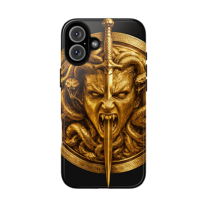 Phone Case — Gold Medusa Dagger Armor iPhone Cover