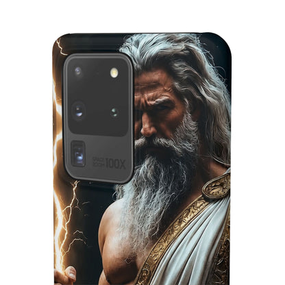 Zeus Lightning Phone Case — Mythic God Portrait Snap Case