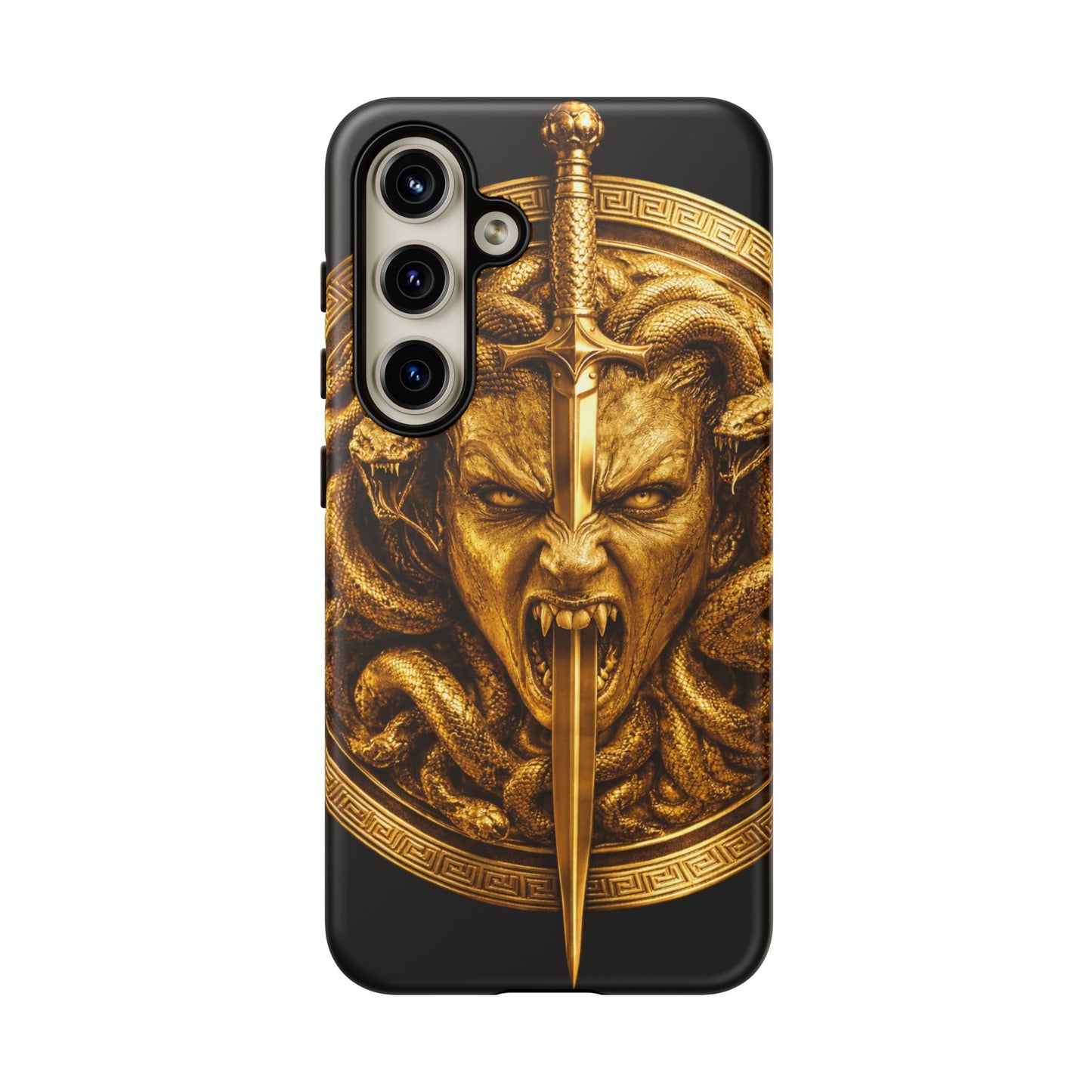 Phone Case — Gold Medusa Dagger Armor iPhone Cover