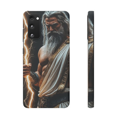 Zeus Lightning Phone Case — Mythic God Portrait Snap Case