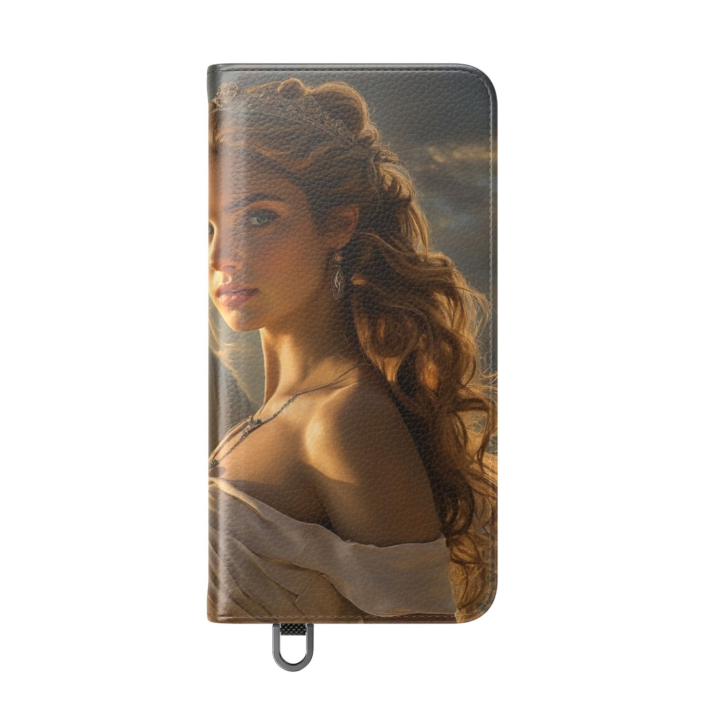 Roman Goddess Horse Portrait Flip Case — Vintage Mythic Phone Wallet