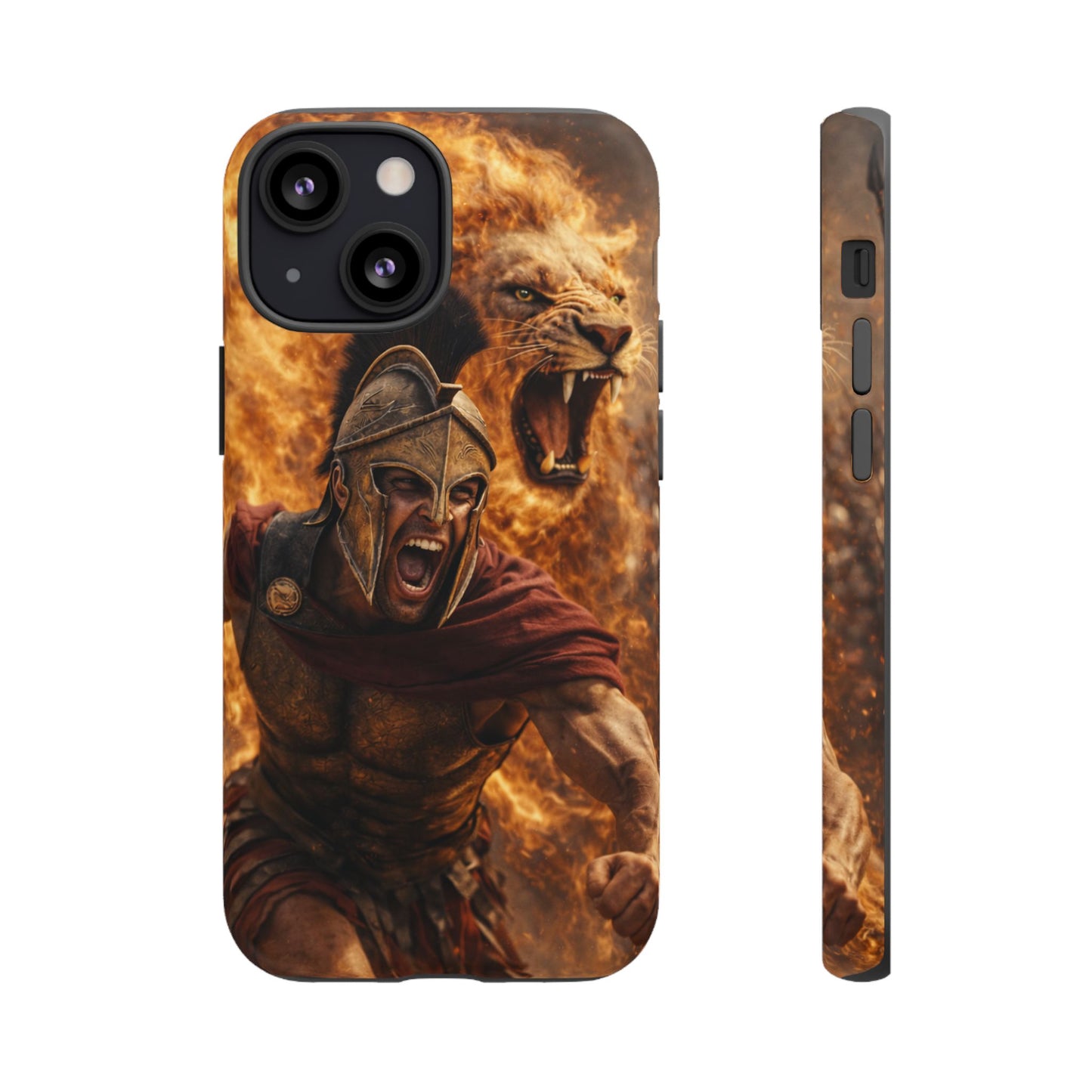 Spartan Lion Phone Case – Fierce Warrior Armor iPhone Case
