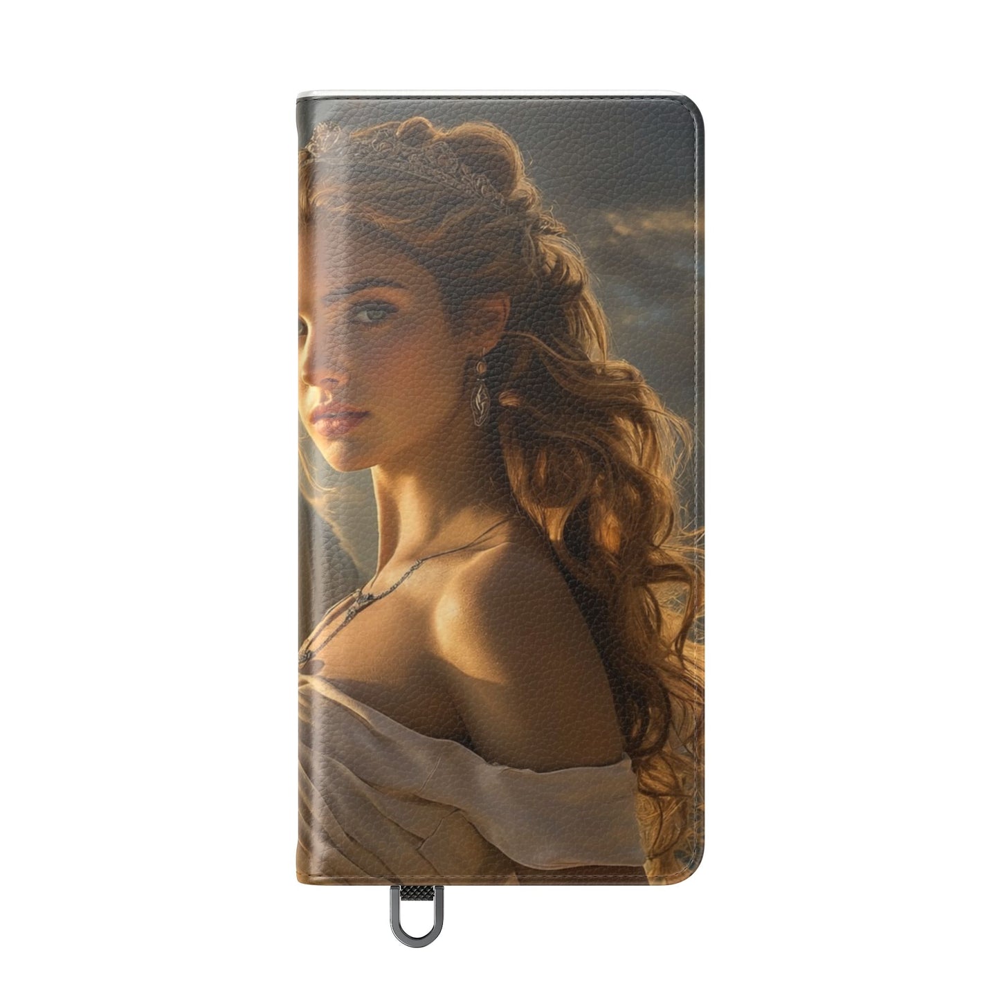 Roman Goddess Horse Portrait Flip Case — Vintage Mythic Phone Wallet
