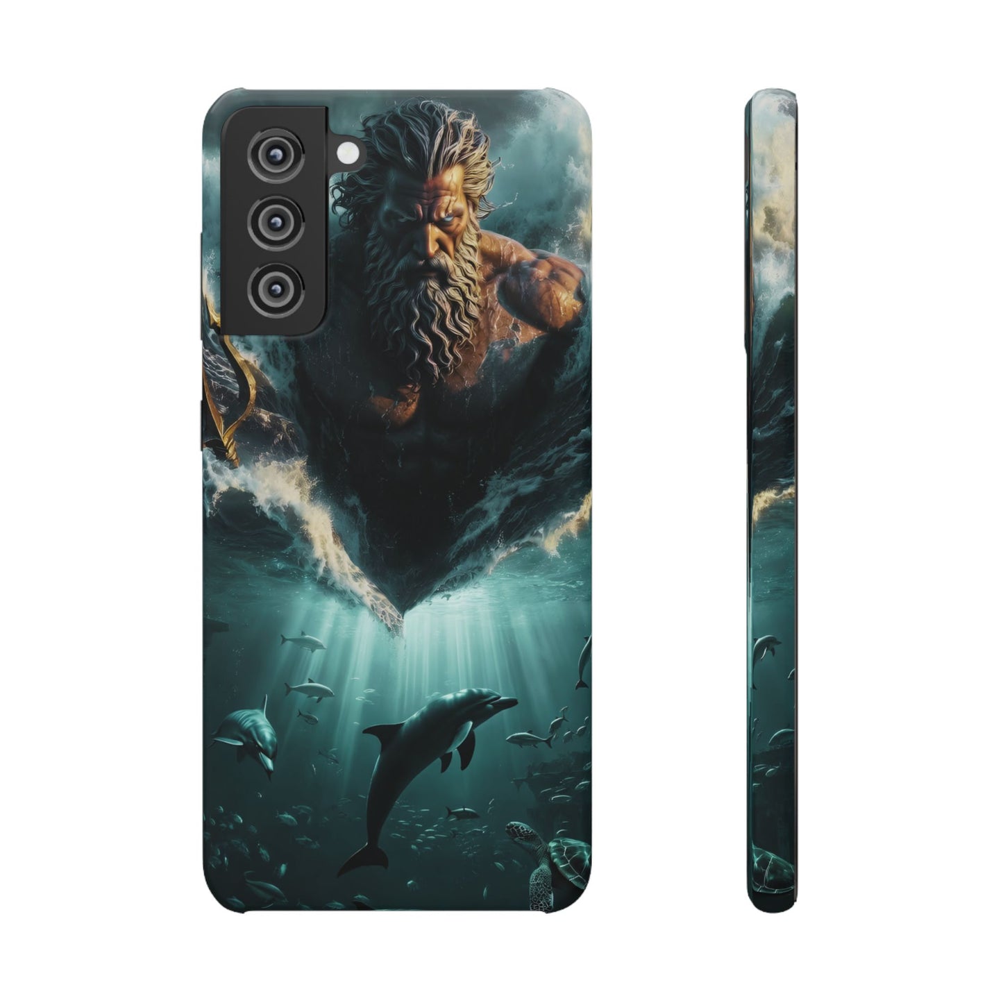 poseidon God Phone Case – Mythic Triton Ocean iPhone Snap Case