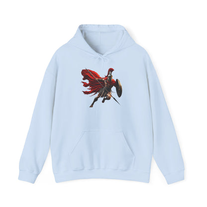 Spartan Warrior Hoodie – Leonidas of Sparta Battle Graphic Sweatshirt
